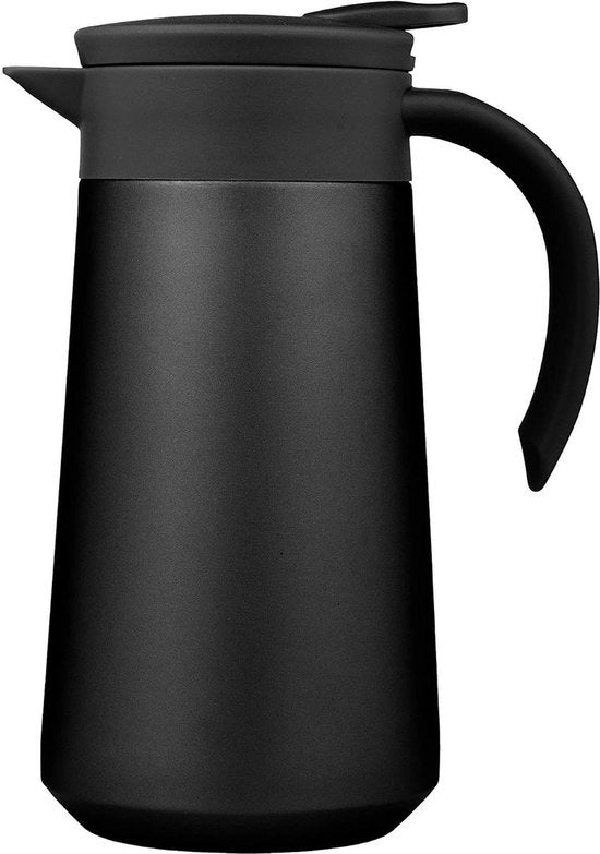 Termos per caffè tè acqua - acciaio inossidabile - chiusura Quick Tip - 08 litri (nero)