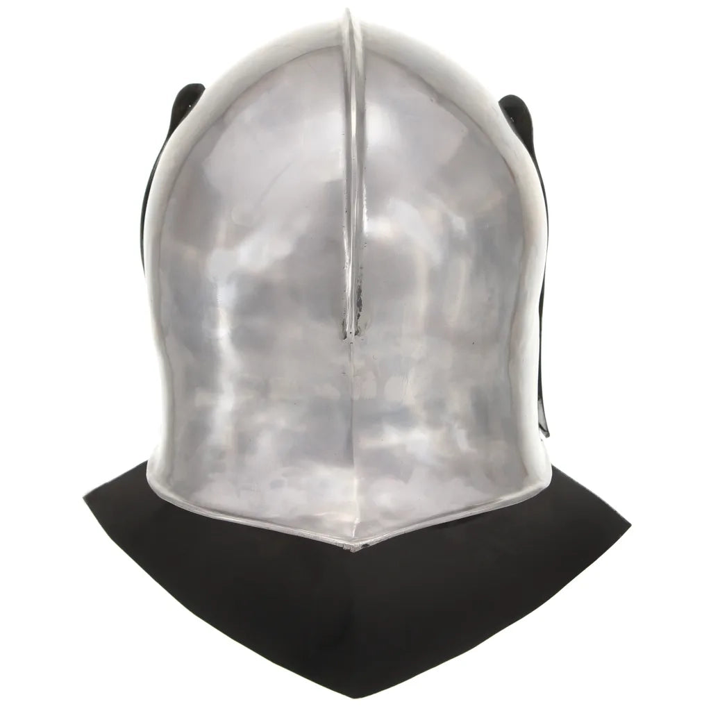 Elmo da Cavaliere Medievale Antico LARP in Acciaio Argento CFW5351718