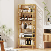 LIBRERIA a 6 livelli 60x26x161 cm Bambù Naturale