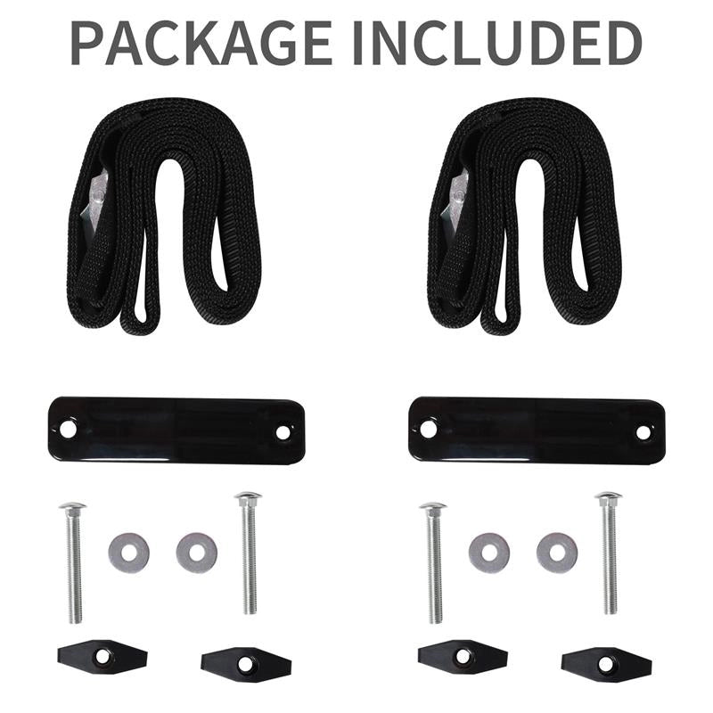 SET 2 STAFFE PORTA KAYAK CON ATTACCO UNIVERSALE 46X 16.5 X 47 CM  NERO
