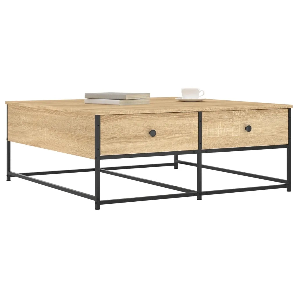 Tavolino da Salotto Rovere Sonoma 100x99x40cm Legno Multistratocod mxl 130733