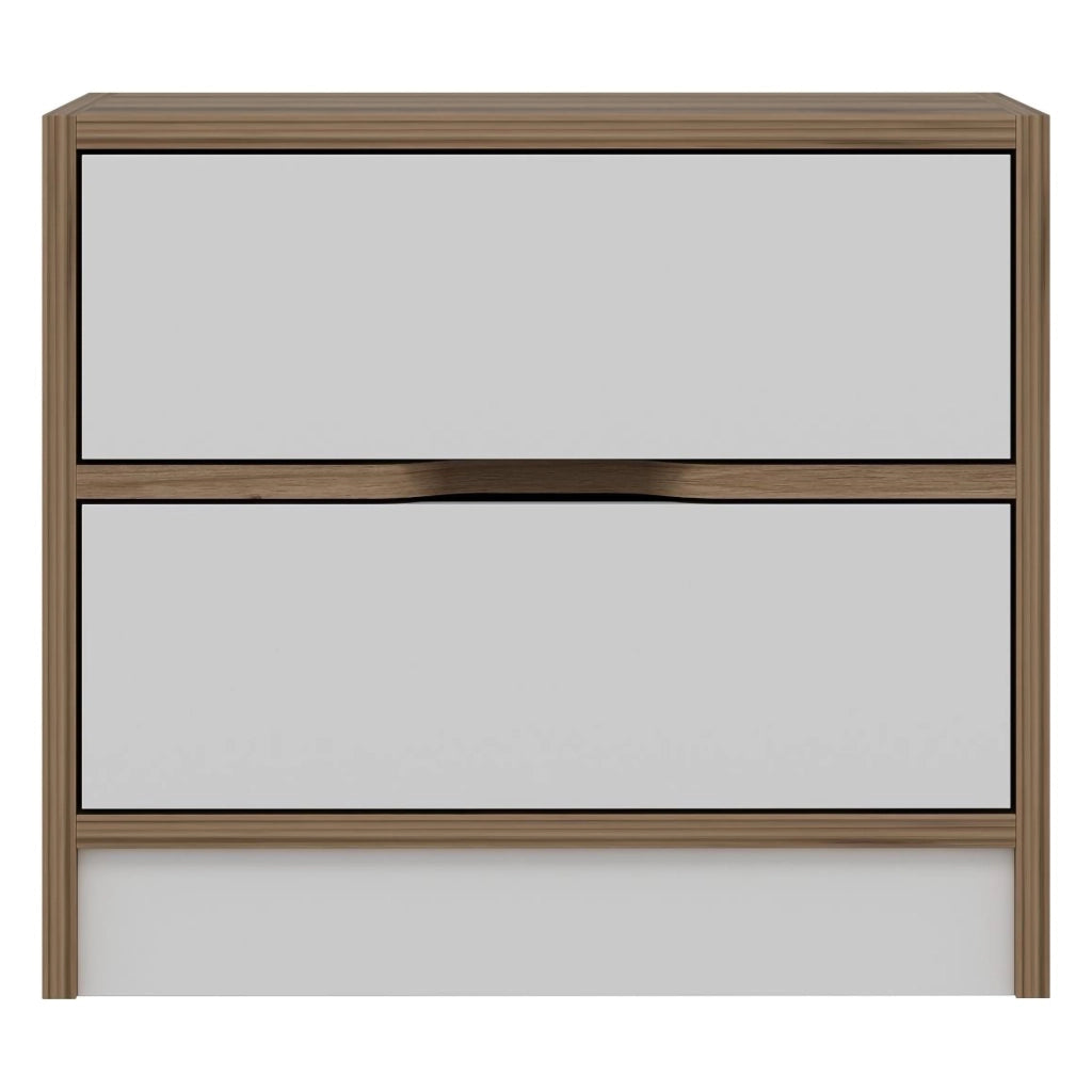 Legnago, Comodino 4 Cassetti, 54x40x47h cm Bianco