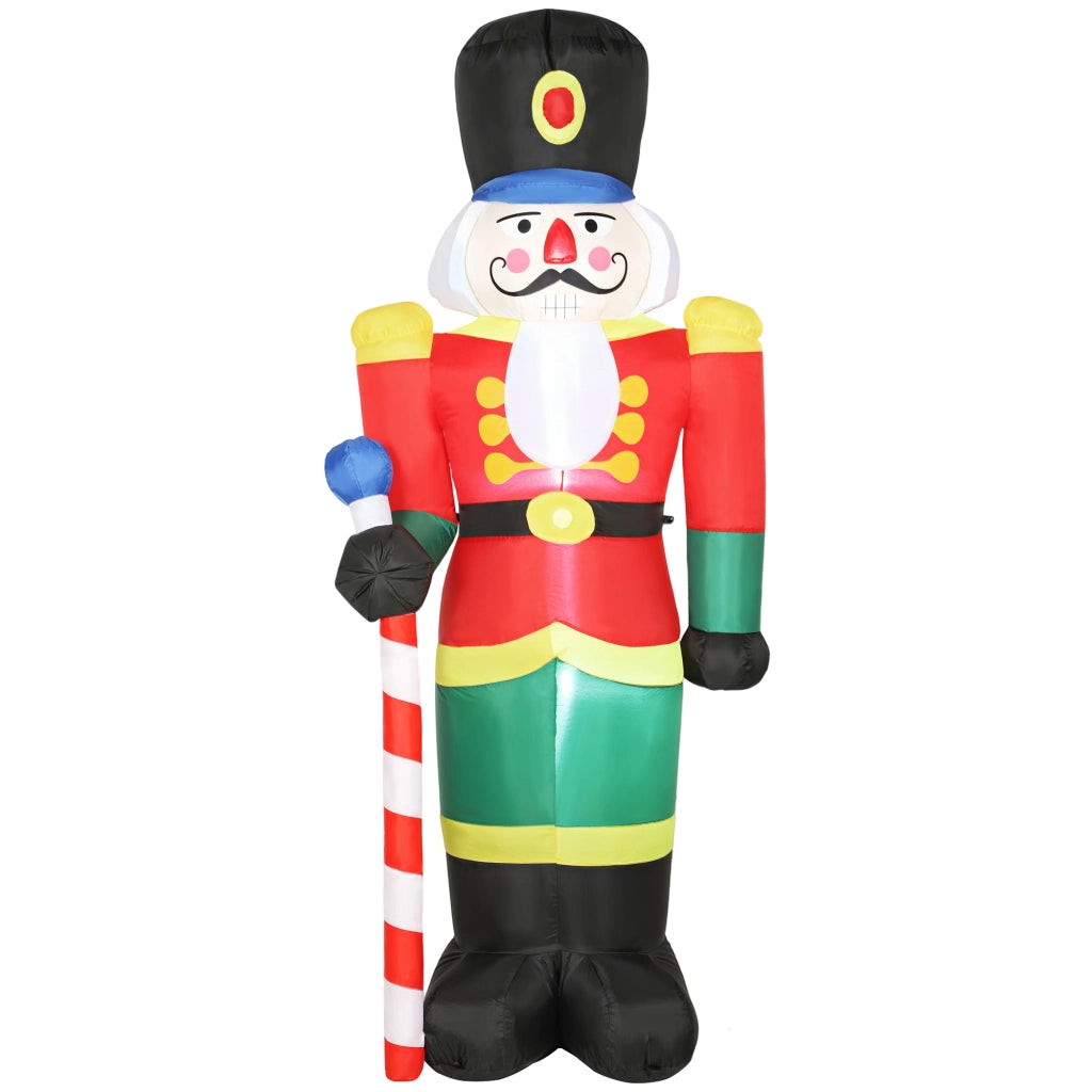 Soldato gonflabile di Natale ¨C zephmum ¨C con luci LED, 245 cm, multicolore