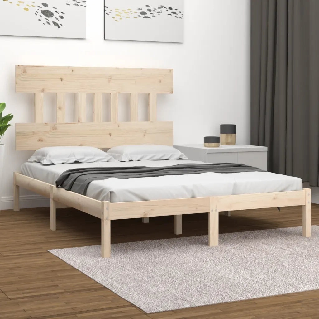 Giroletto-Struttura Letto in Legno Massello 120x200 cm 724095