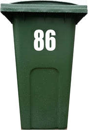 Etichette Autoadesive per Bacinelle 4 Set - Adesivo Auto - Vinile - Numero 1-99 - 19,5 cm Altezza - Etichette per Bacinelle di Identificazione