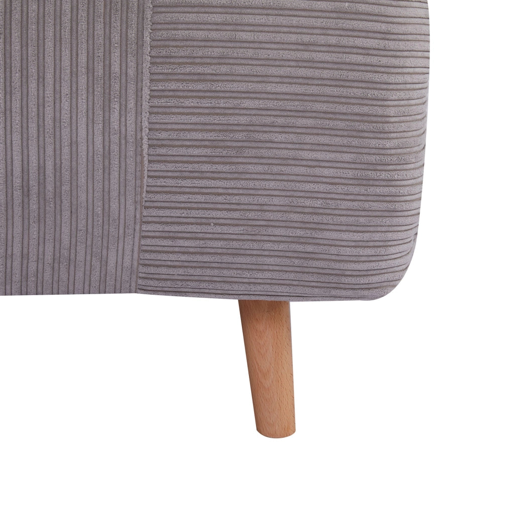 Poltrona letto convertibile grigio chiaro con schienale regolabile