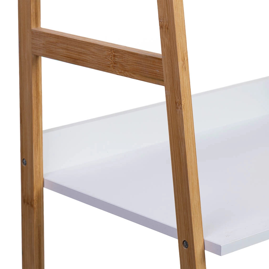 scaffalatura in legno bianco a 4 ripiani 50x36x120h cm