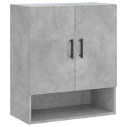 Armadietto a Muro | Mobile a Parete Grigio Cemento 60x31x70 cm Legno Multistrato