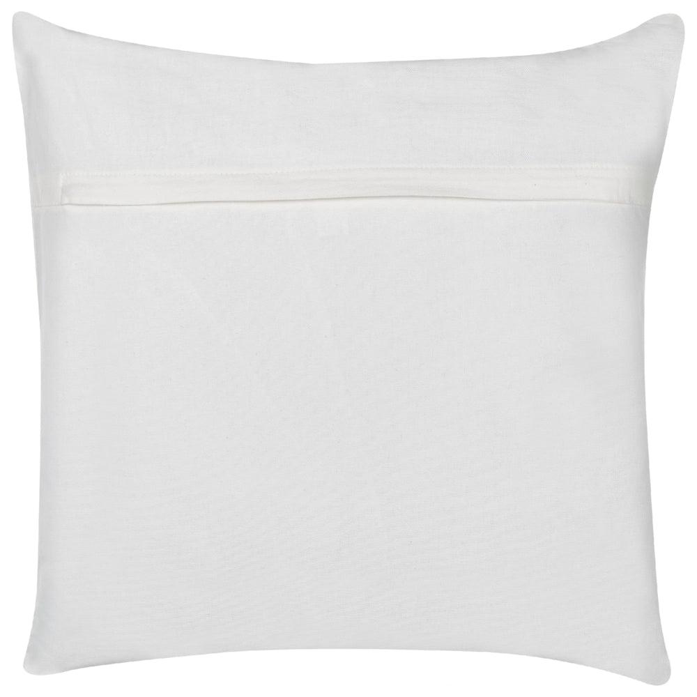 Cuscino in cotone ricamato con motivo di uccelli 45 x 45 cm Bianco camera da letto soggiorno