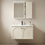 Set Di Mobili Da Bagno Con Lavabo Denver 60cm Creme