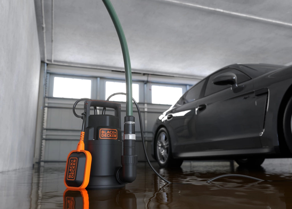 Pompa Immersione per Acque Chiare BLACK+DECKER BXUP250PCE  (250 W, Portata  max. 6000 l/h, Prevalenza massima 6 m)