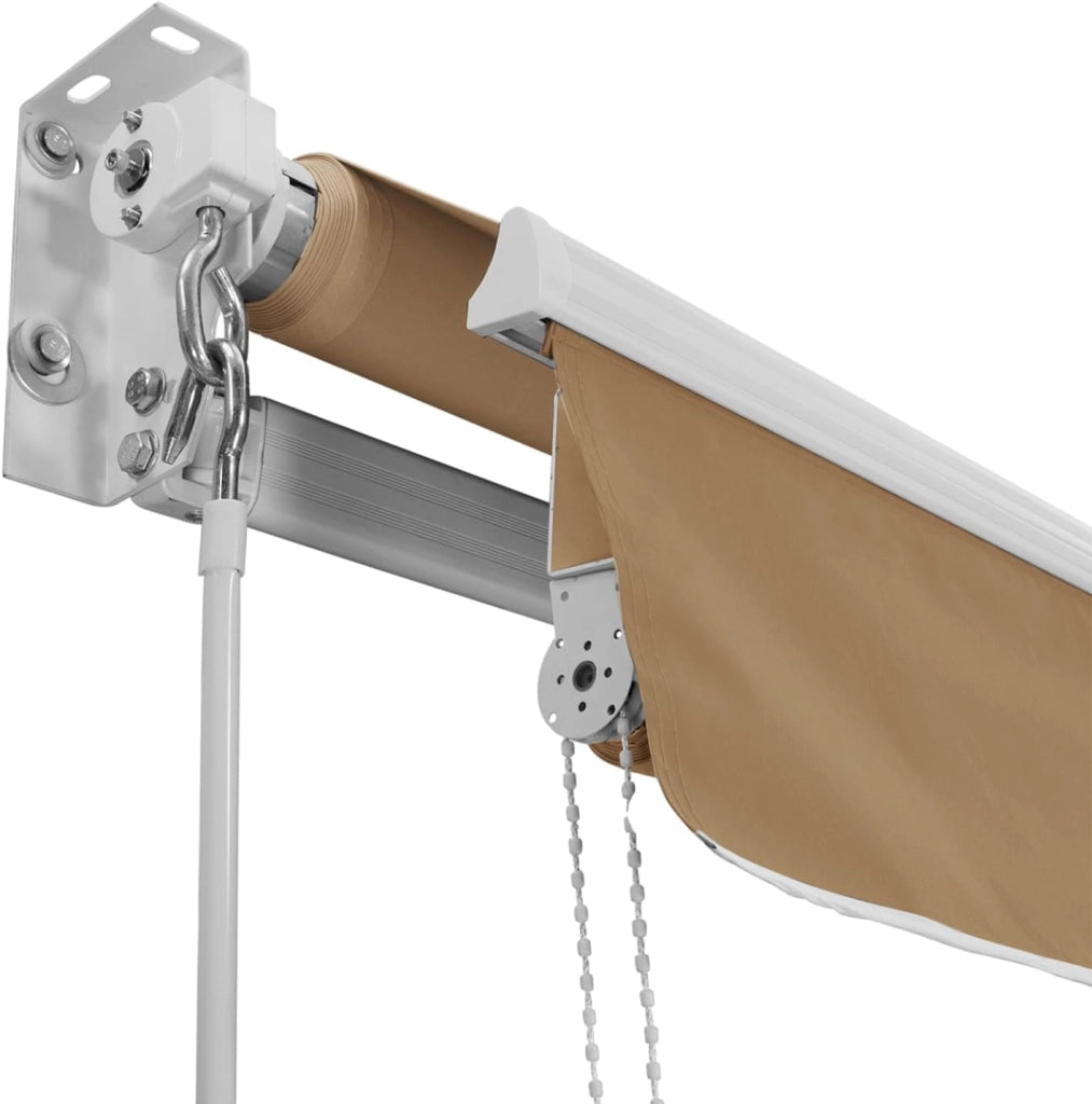 Tenda manuale 4x3 m taupe lambrequin H.1,50 m