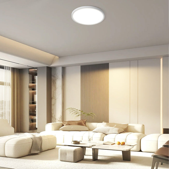 ZMH Lampada da soffitto plafoniera LED moderna rotonda bianca 22 cm per interni corridoi