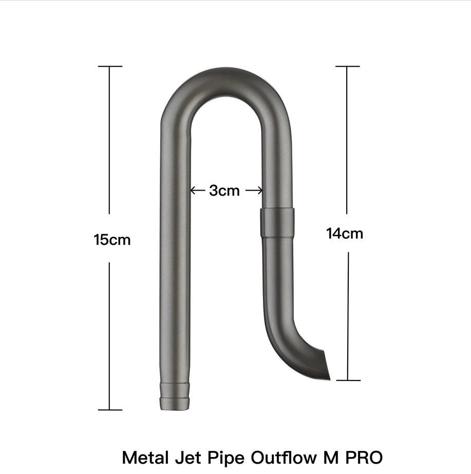Chihiros Metal Jet Pipe Outflow M PRO - kit di mandata in acciaio inox per tubi 12/16mm