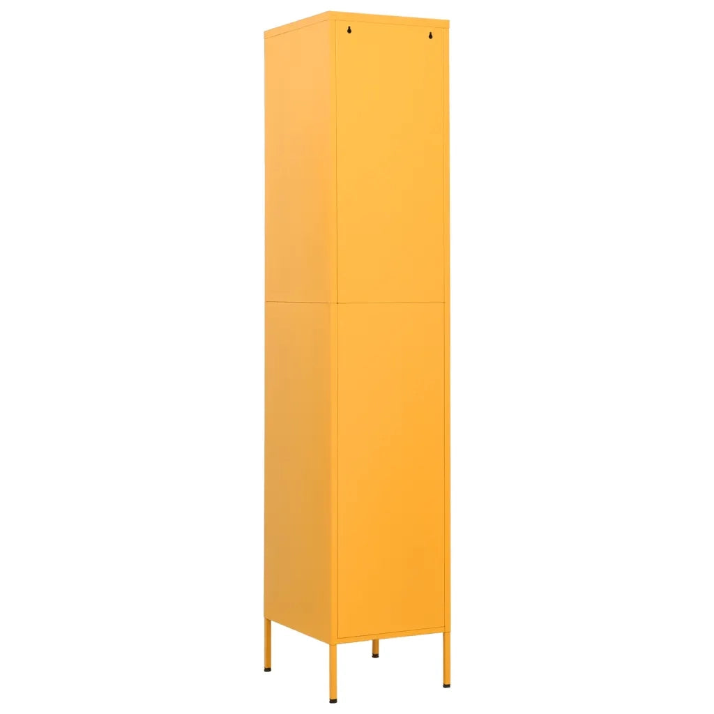 Armadio Giallo Senape 35x46x180 cm in Acciaio 336254