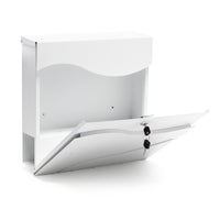 Cassetta postale con vano portagiornale V31 bianco 370 x 105 x 370 mm