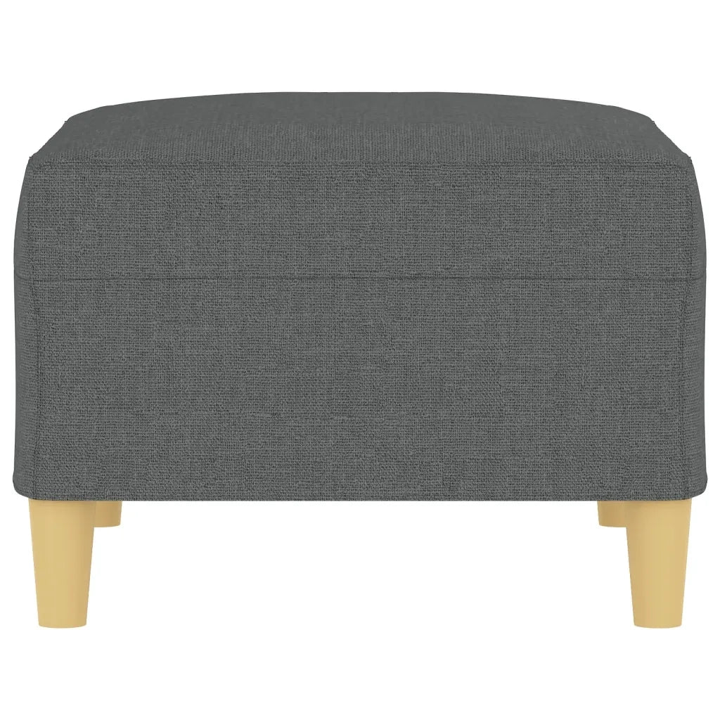 Poggiapiedi Grigio Scuro 70x55x41 cm in Tessuto 349272