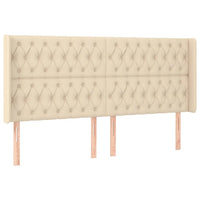 Letto a Molle Materasso e LED bianco 200x200cm in Tessuto 3138586