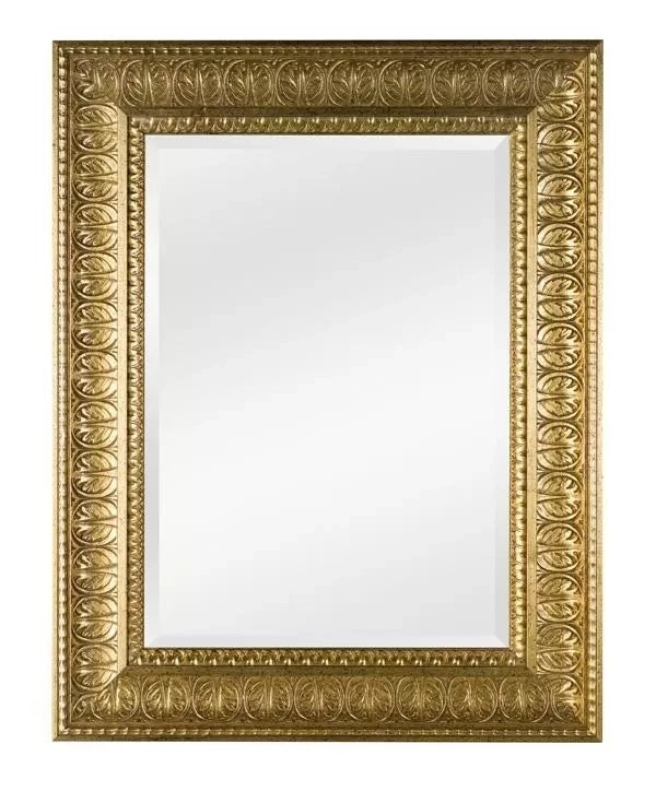 Specchiera in foglia oro rettangolare misure:73 x 93 x 6