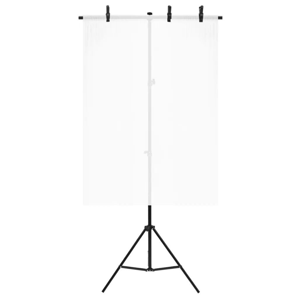 Supporto per Sfondo a T Nero 91x60x(70-200) cm cod mxl 74068