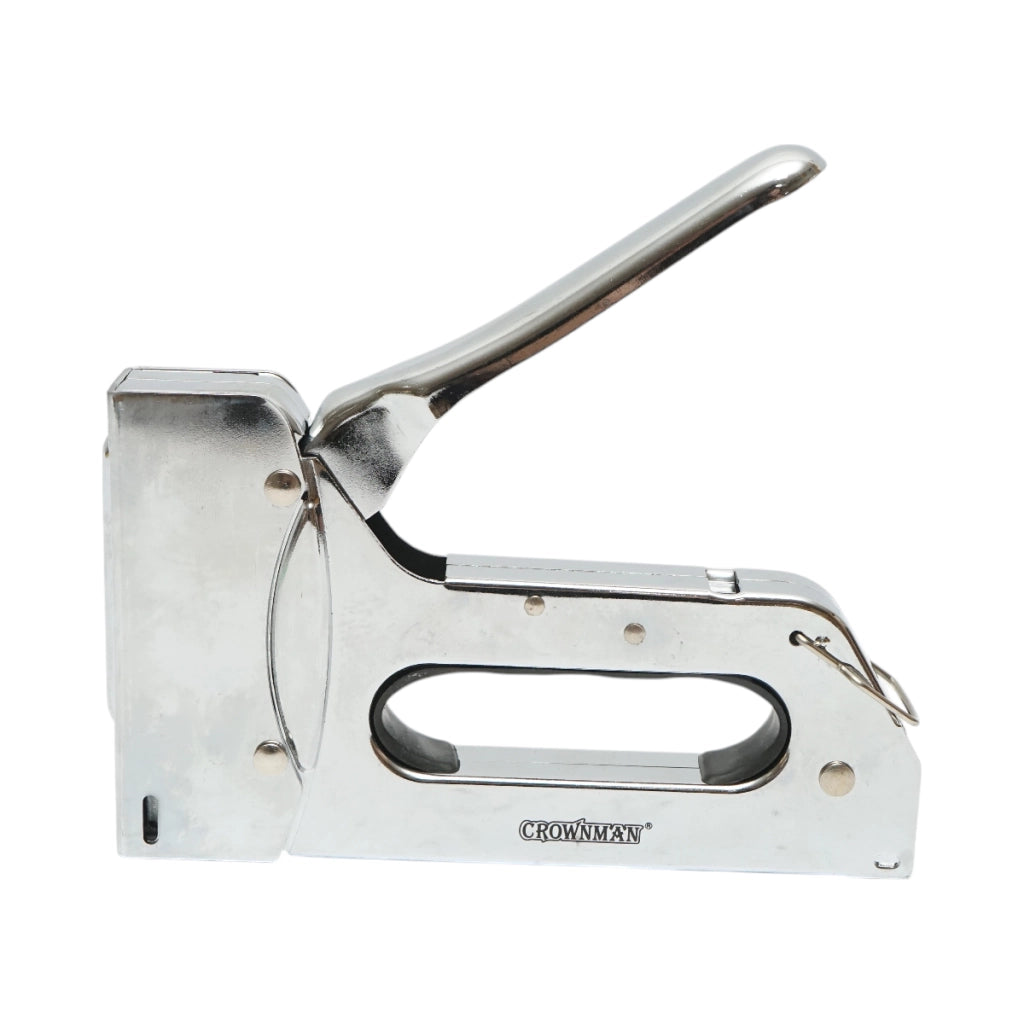 Cucitrice professionale per tappezzeria, punti metallici da 4-14 mm, set da 600 punti metallici da 1,2x10 mm inclusi, marca Crownman.