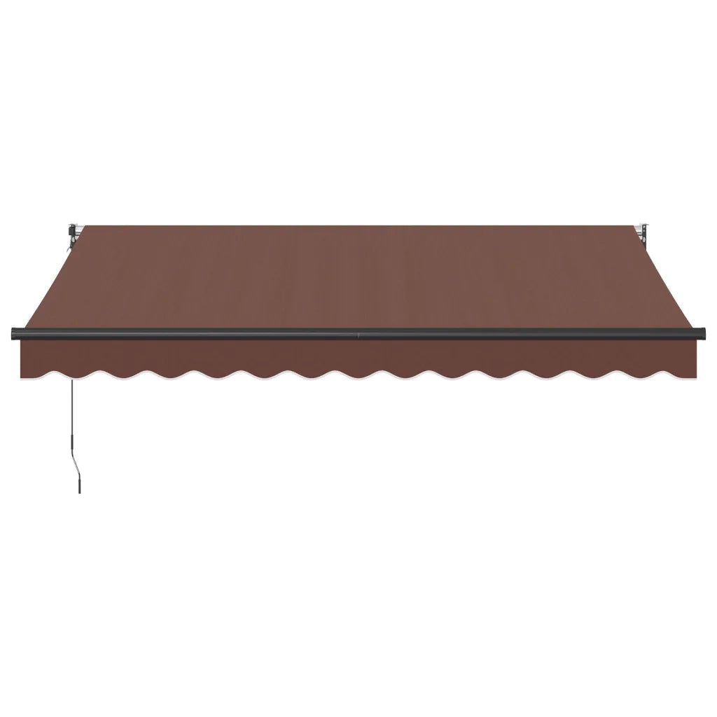 Tenda Sole Retrattile Manuale 350x250 cm Marrone 3215704