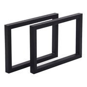 Set di 2 gambe rettangolari in acciaio per tavolo 35 x 50 cm 03_0008086