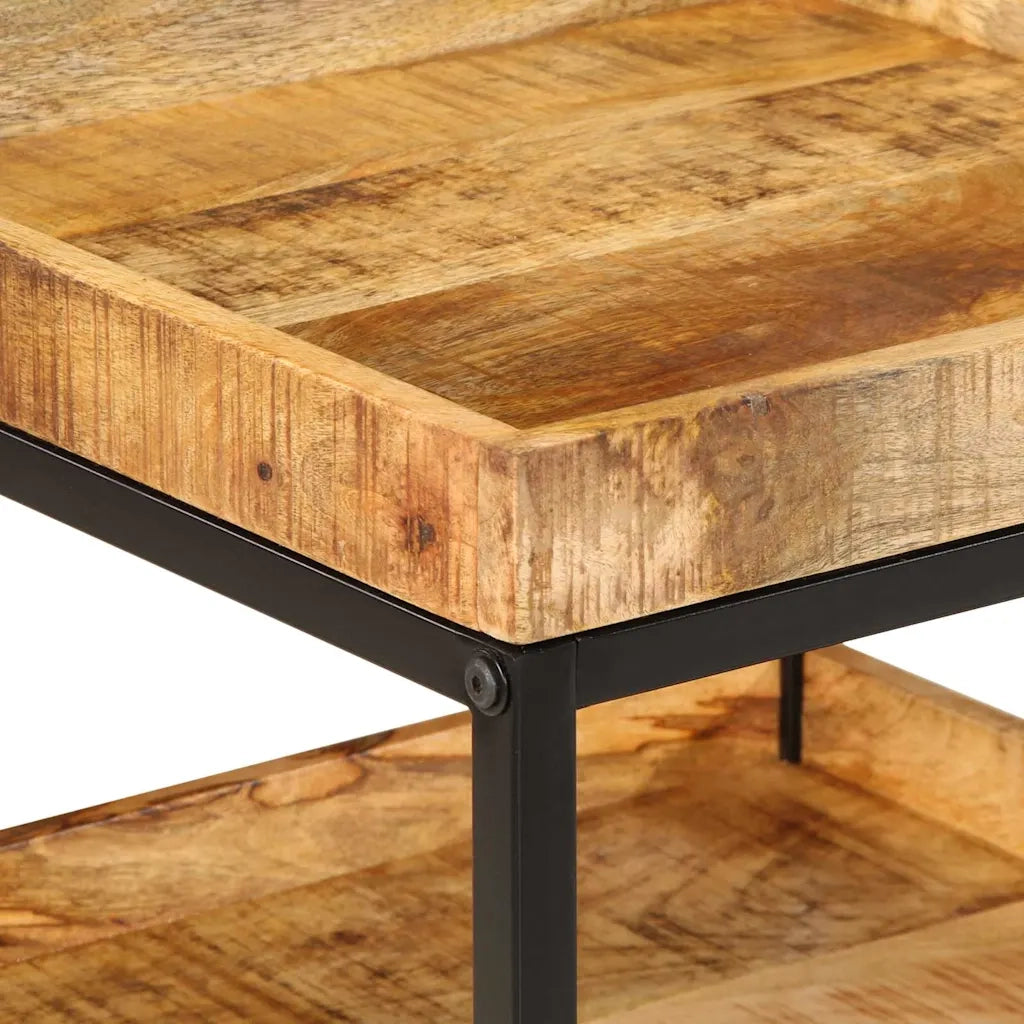 Tavolo laterale Marrone 45 x 45 x 45 cm Legno di mango massello 374090