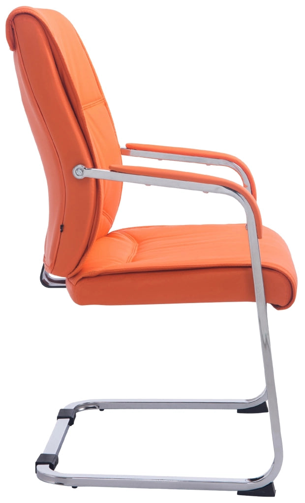 Sedia XL Anubis in similpelle arancione