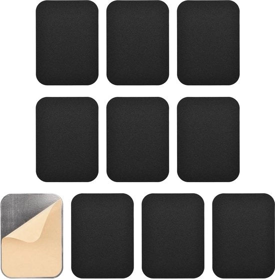 Tapparelle porte 10 pezzi - rosette di riparazione in acciaio - coperture serrature porte - piastre di riparazione autoadesive per serrature porte - decorativo - coperture serrature porte 55 x 75 mm