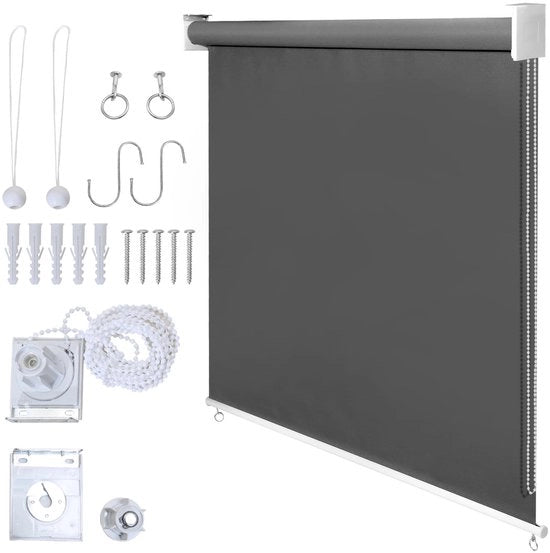 Tendal di Ombreggiamento 100x140cm - Grigio Scuro - Impermeabile e Protezione UV 80% - 1 Pezzo