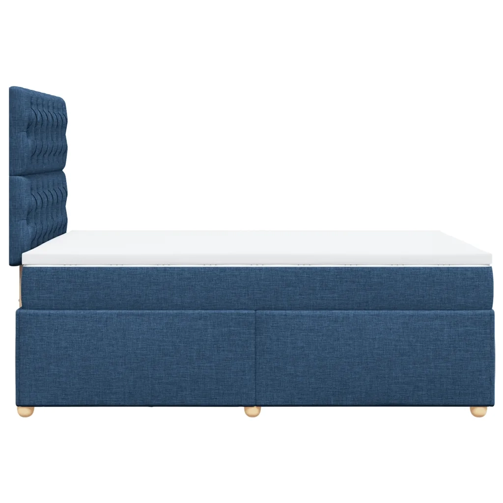 Giroletto a Molle con Materasso Blu 120x190 cm in Tessuto 3293532