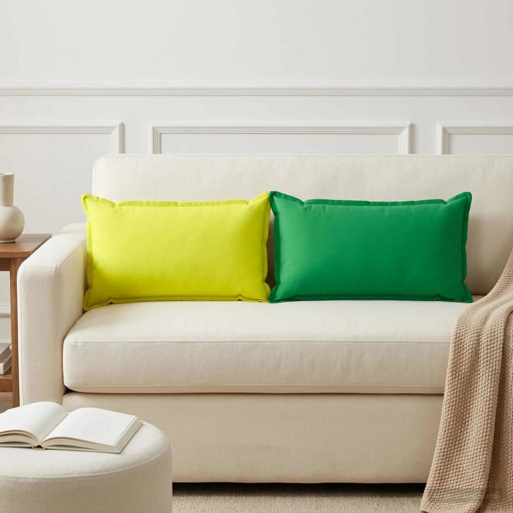 Federa 12 pz HOUTEN Verde 40 x 80 cm Poliestere 918297