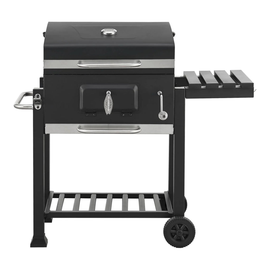 Carrello barbecue a carbonella 105 x 114 x 48 cm nero 03_0009212