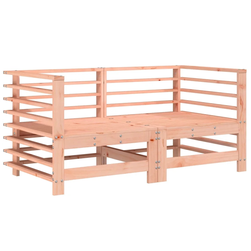 Divano componibile-Divani Angolari con Cuscini 2 pz in Legno Massello di Douglas 777444