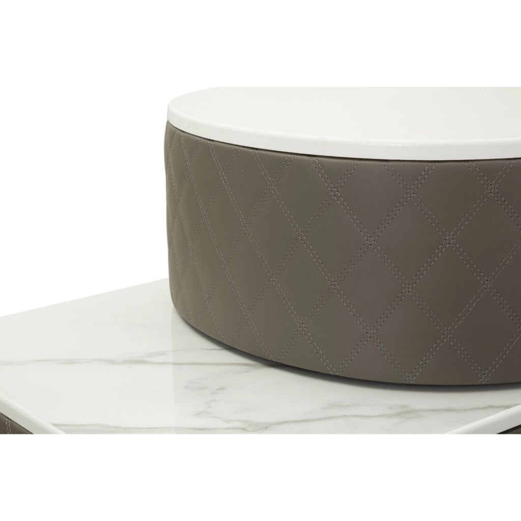 Consolle Trucco VKH20, Grigio, Legno, 120x40x75 cm