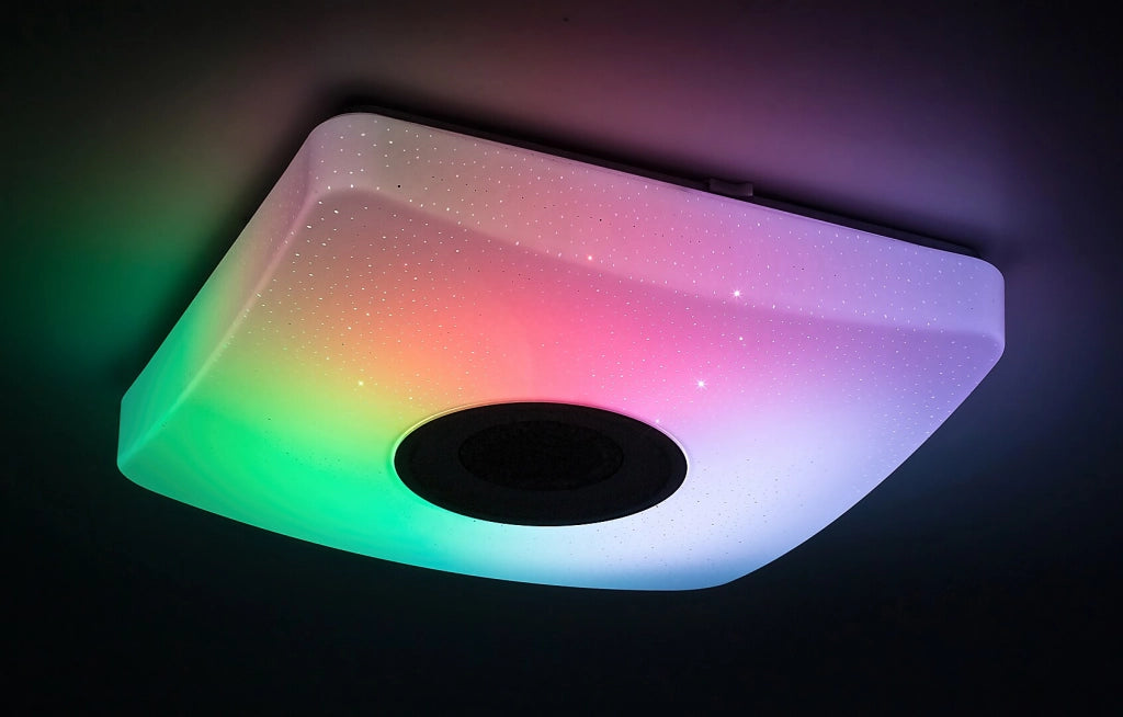 Plafoniera LED RGB Bluetooth 18W 36,5cm bianca Rabalux