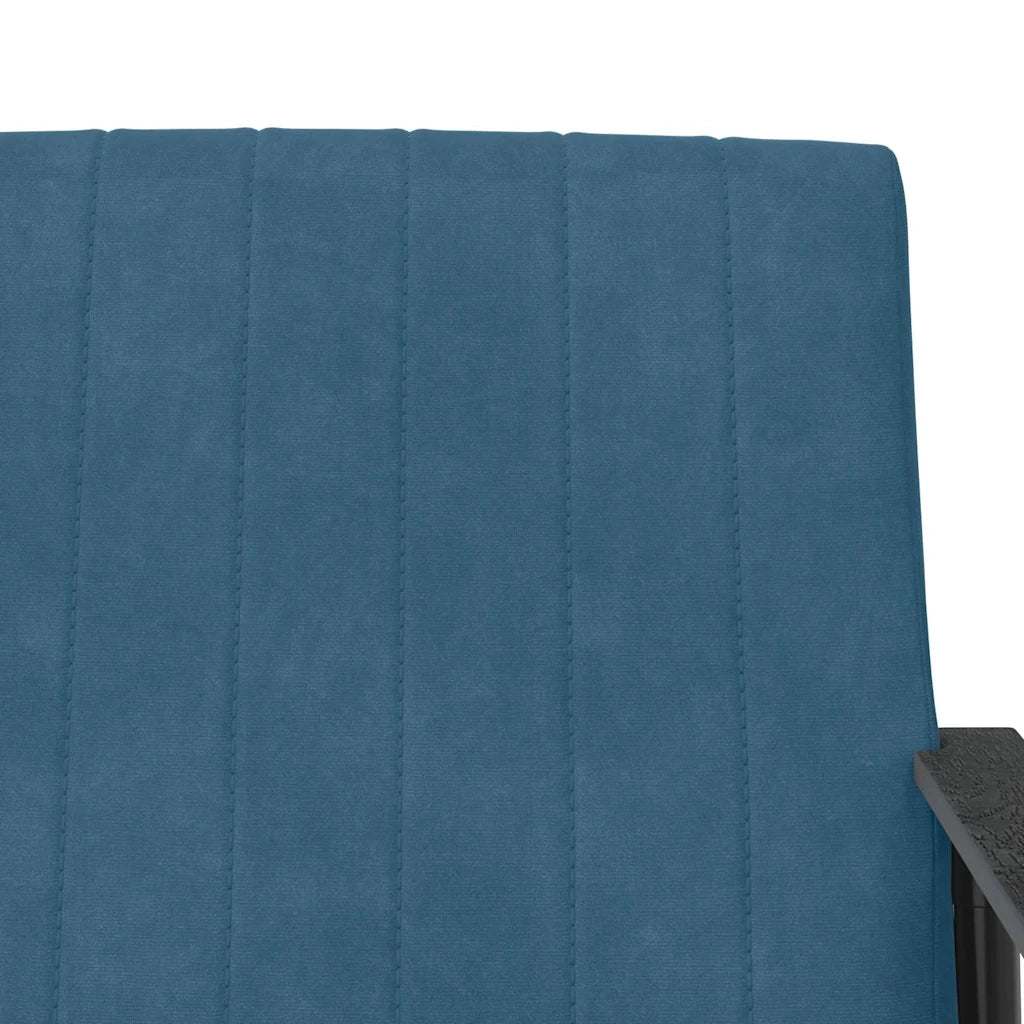 Poltrona-Divano Sedia Blu Velluto 836692