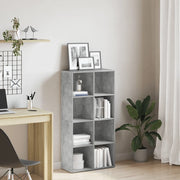 Libreria/Credenza Grigio Cemento 66x30x130 cm Legno Multistrato 800157