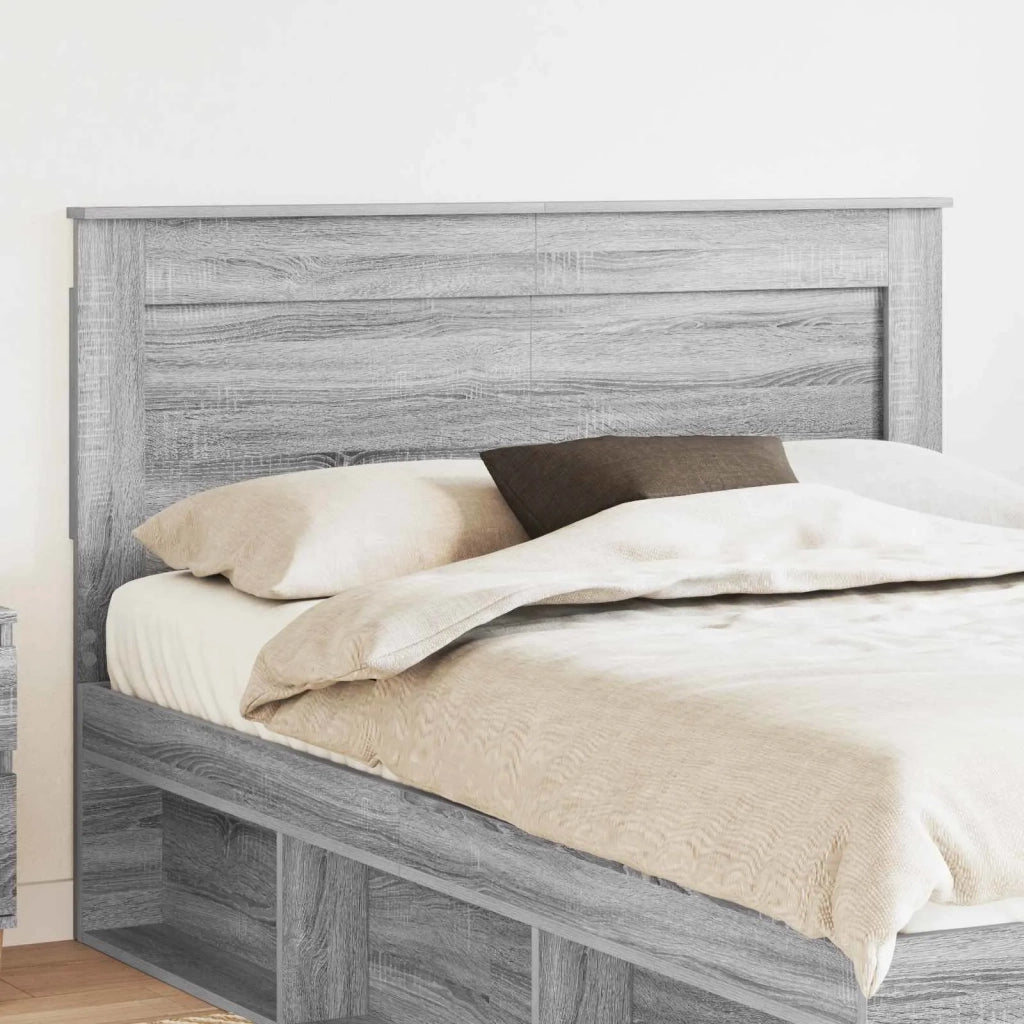 Testiera con testiera Grigio Sonoma 160 cm Legno multistrato 887438