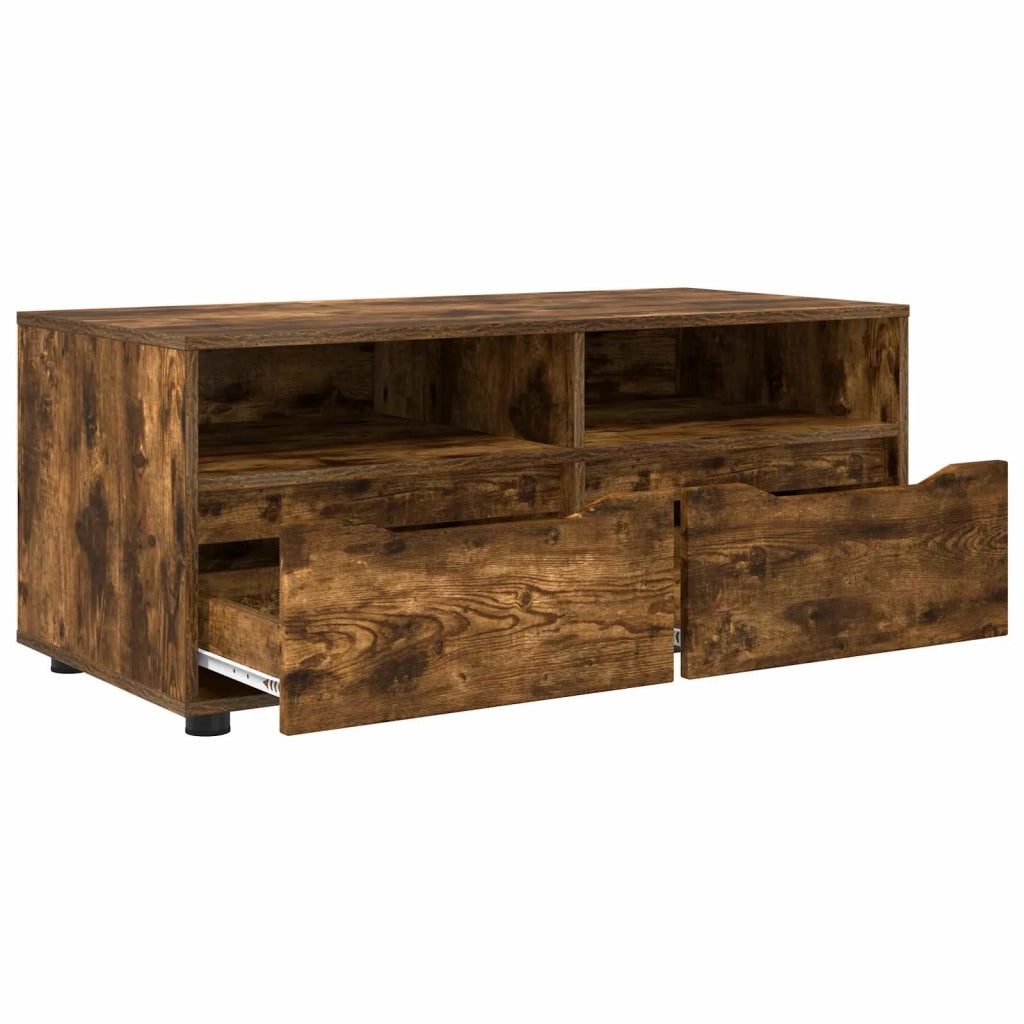 Mobile TV Rovere fumé 100 x 48 x 43 cm Legno multistrato 888932