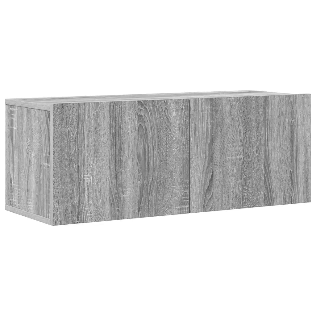 Set di Mobili Porta TV 4 pz Grigio Sonoma in Legno Multistrato 3114652