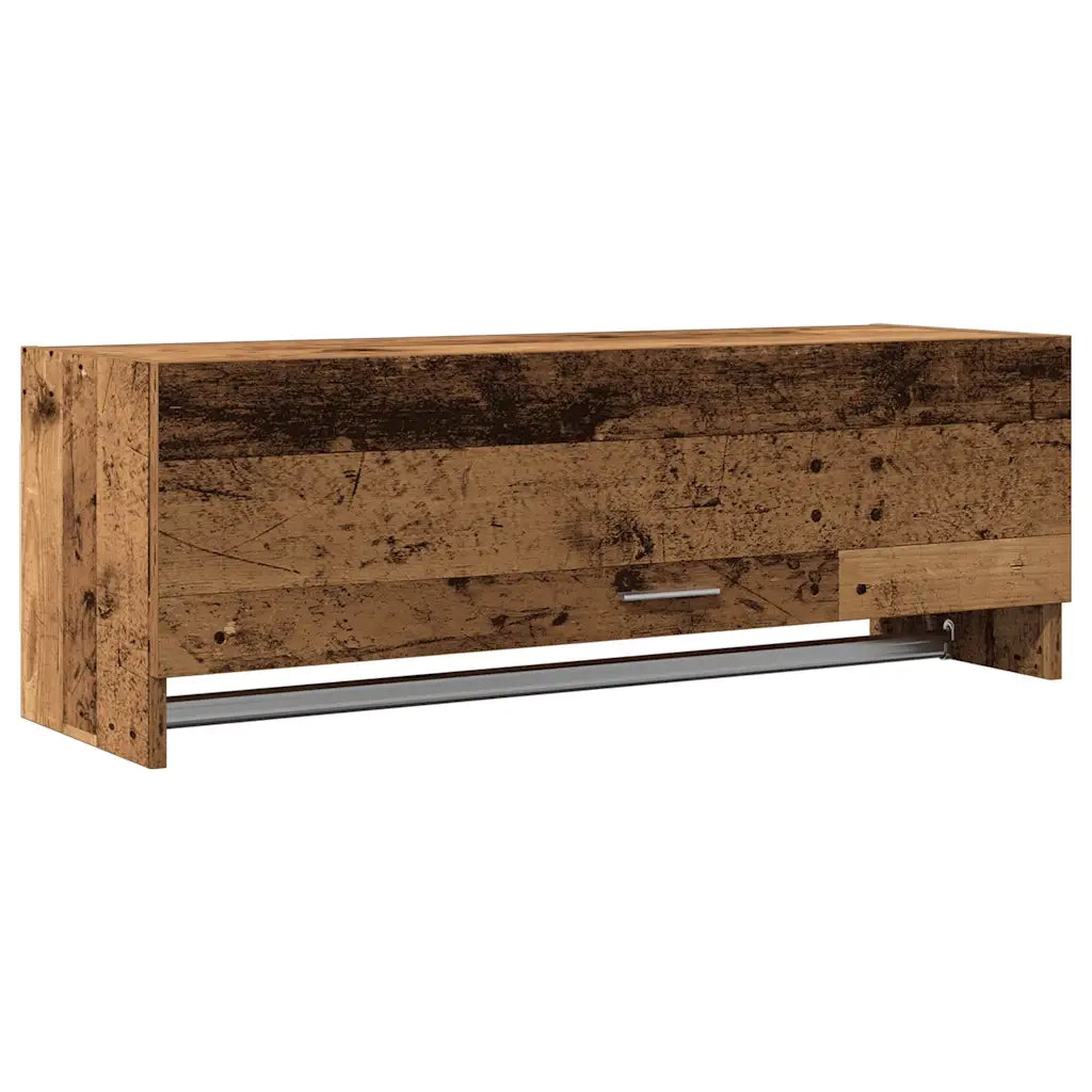 Armadio in Legno Vecchio 100x32,5x35 cm in Legno Multistrato 856616