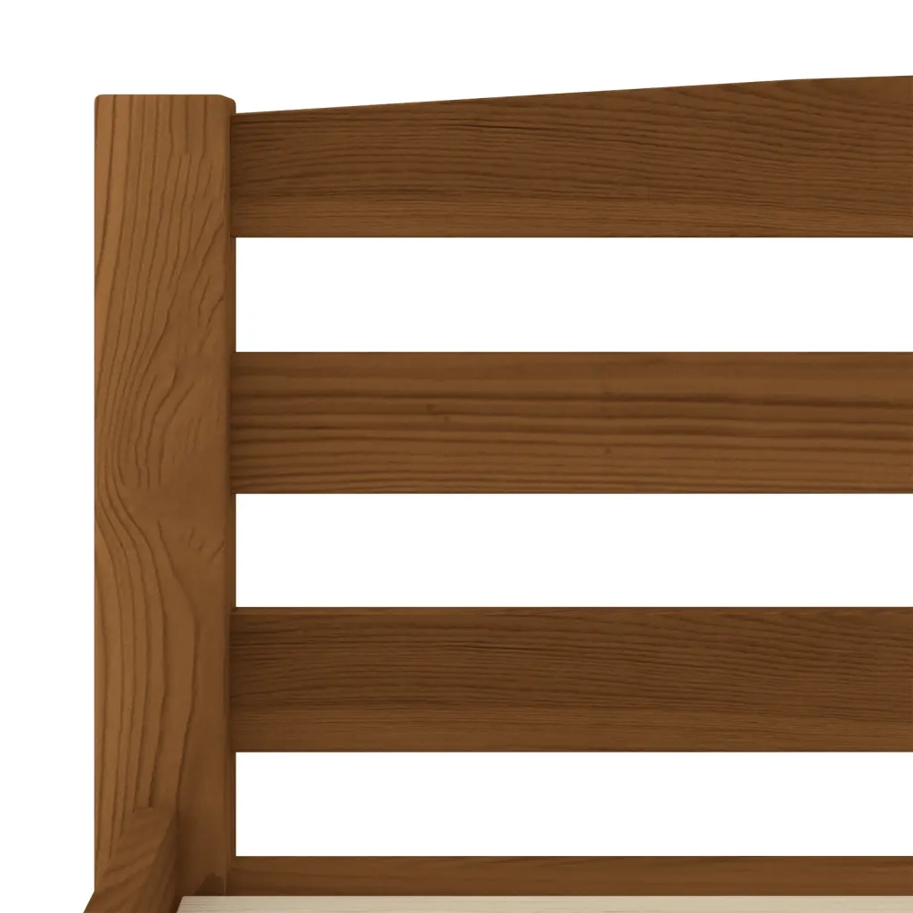 Giroletto senza Materaso Ambrato in Legno di Pino 120x200 cm 322077