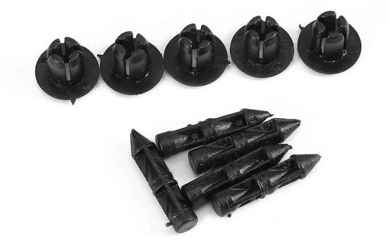Clips di fissaggio universali 100 pezzi - plastica - chiodi a espansione universali - auto/motociclo - duraturi - accessorio di riparazione essenziale - clips per pannelli