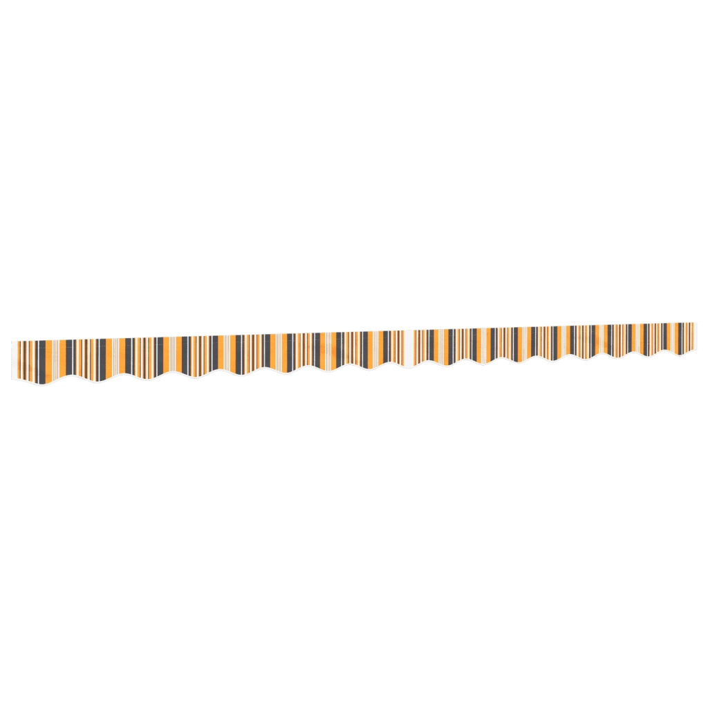 vidaXL Tessuto Ricambio per Mantovana Tenda Righe Giallo e Grigio 4 m