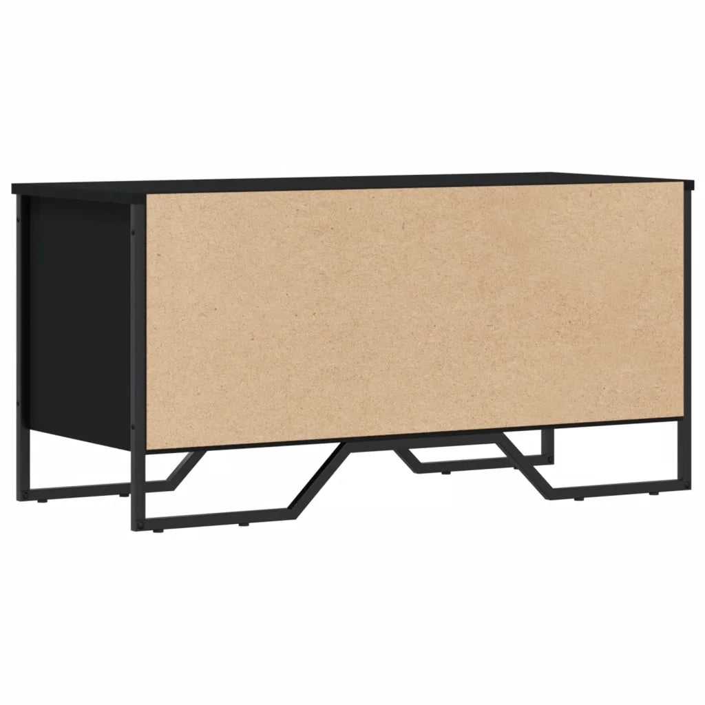 vidaXL Scarpiera Nera 90x38x45,5 cm in Truciolato