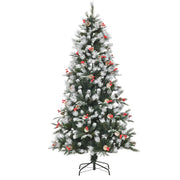 Albero di Natale Artificiale ¨C zephmum ¨C 180 cm Verde con Ramas, Pi?as e Bayas