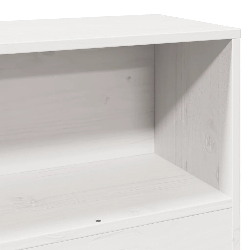 Giroletto senza Materasso Bianco 75x190 Legno Massello di Pino 3323675