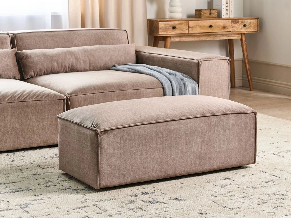 Poggiapiedi in velluto marrone Pouf poggiapiedi Stile minimalista